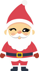 Cute Santa Claus cartoon, merry christmas