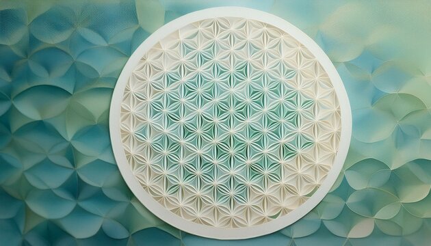 フラワーオブライフ　エネルギーアート フラワーオブライフ エナジーカラー1 その他アート ヤマネコ