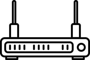Fototapeta premium Router line icon. Wifi Wireless Router