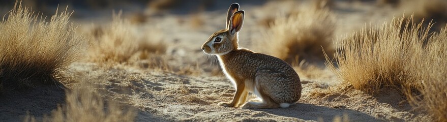 Fototapeta premium Desert Hare at Dawn