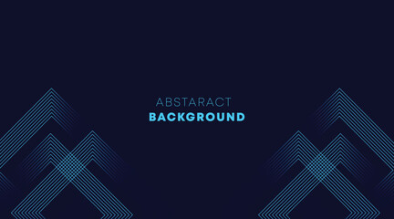 Abstract glowing geometric lines on dark background. Elegant shiny blue rounded lines pattern. Modern futuristic graphic. Suit for poster, banner, brochure, modern arts,social media and web.