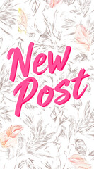 Obraz premium Pink text that says 