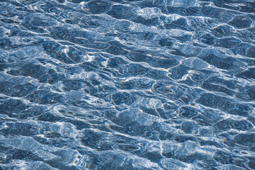 refelction an ripples on the water in the pool, color background