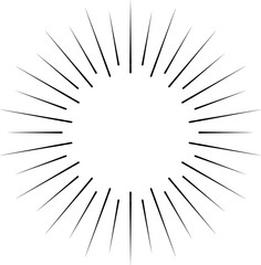 Obraz premium Vintage sunburst set. Bursting rays sunrise firework starburst blast, Radiant Spark. Rays. Geometric Design Elements. Retro radiant sunburst, starburst hand drawn label, sun rays.