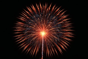 Obraz premium fireworks in the sky with a black background