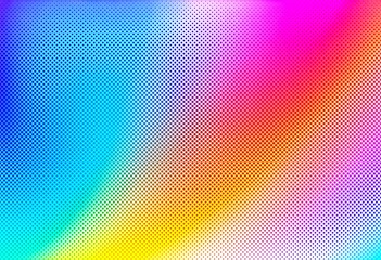 Abstract colorful halftone gradient background