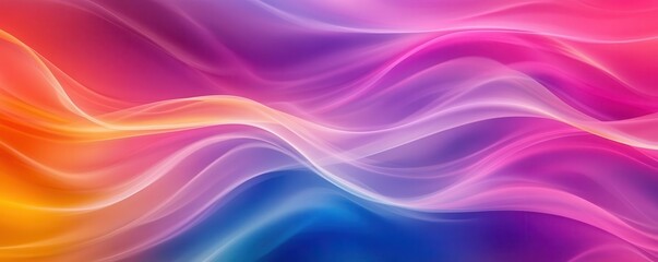 Fototapeta premium Abstract waves of color flowing smoothly in dynamic motion, blending vibrant tones, colorful abstract, fluidity, Colorful Abstract Background
