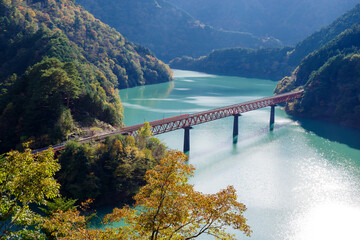 奥大井湖上駅下流川