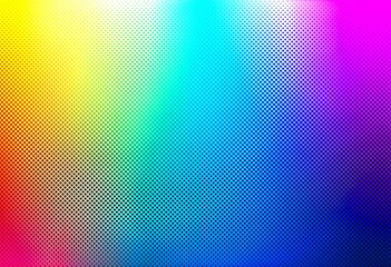 Abstract colorful halftone gradient background