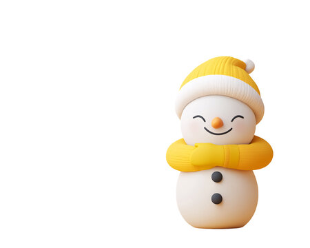a snowman with arms crossed - Powered by Adobe