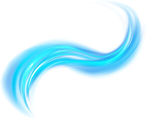 Abstract blue waves