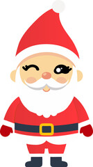 Cute Santa Claus cartoon, merry christmas