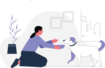 Pet Care Services Illustration