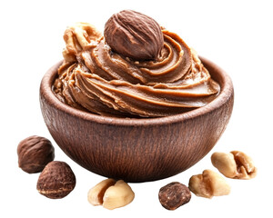 a bowl of hazelnut spread