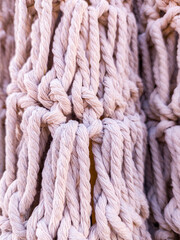 Abstract texture of knitted rope