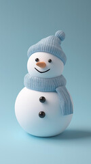 snowman isolated on white