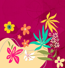 abstract floral background