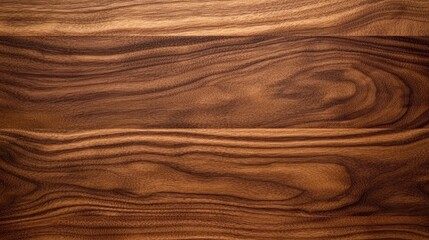 Obraz premium Warm Walnut Wood Paneling with Horizontal Alignment Featuring Rich Grain Patterns for a Timeless and Elegant Background Texture