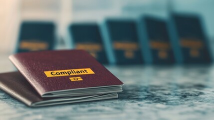 A close-up of a complaint document on a marble surface, with several similar documents blurred in the background, highlighting the theme of grievance or feedback.