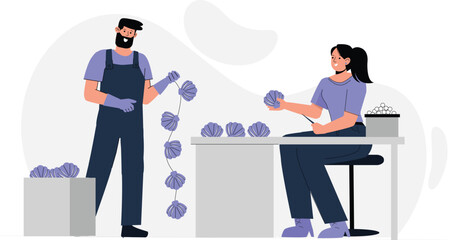 Aquaculture Concept Illustration