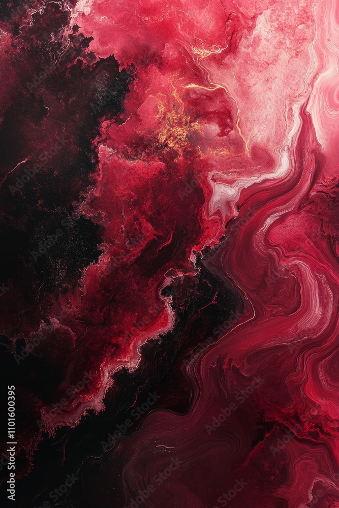 Canvas Prints abstract in bordeaux red color