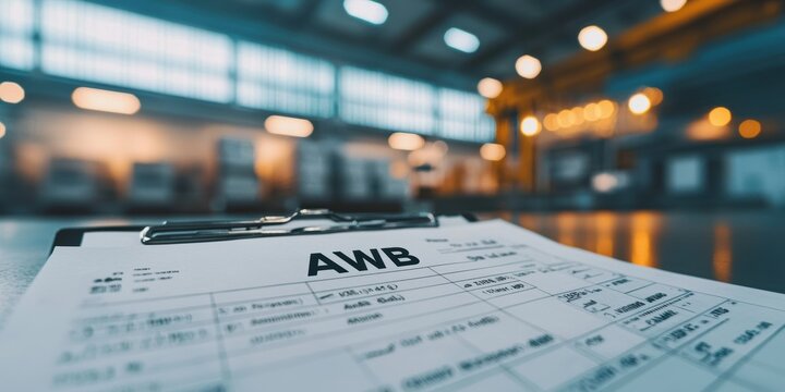 Air waybill overview airport shipping hub & freight management in industrial logistics