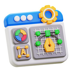 3d Graphic Editor icon. perfect for digital design software websites or marketing materials