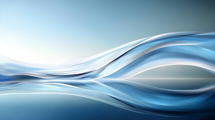 Obraz premium Abstract Blue Wave Background White Poster Background Ripple Lines Flowing 