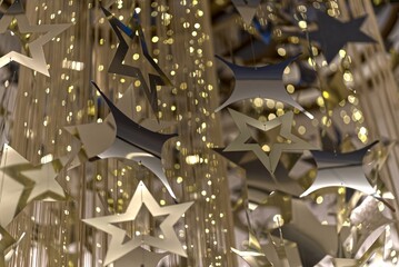 Christmas decoration in a shopping center in Berlin.