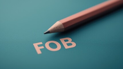 Export contract text fob freight documentation business office environment close-up view logistics concept