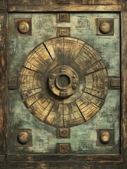 Obraz premium Bagua Symbols - Chinese Antique Balance and Character Representation