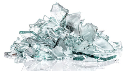 Shattered glass pile urban setting artistic photography reflective surface close-up texture and contrast exploration