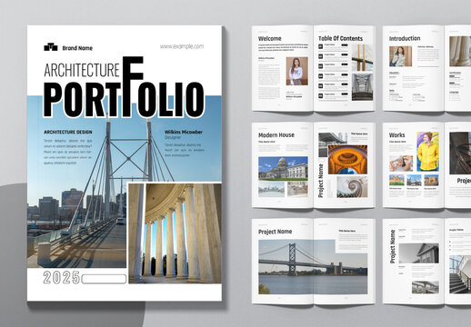 Architecture Portfolio Layout Template
