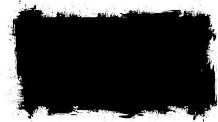 black brush painting banner label grunge graphic artistic abstract background
