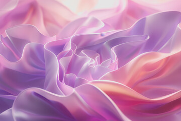 Fototapeta premium A serene 3D gradient background with soft pink tones mixed with lavender.