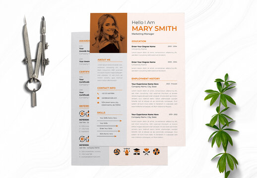 Professional Resume Template Layout