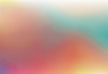 Abstract colorful halftone gradient background