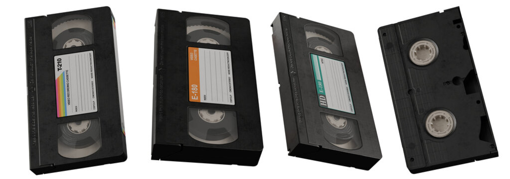 VHS -Video Cassette isolated on white