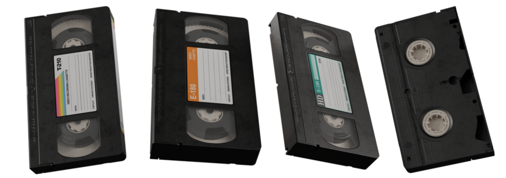 VHS -Video Cassette isolated on white