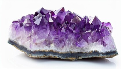 Fototapeta premium amethyst isolated on white background