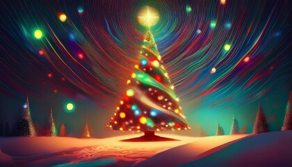 christmas tree lights generative ai