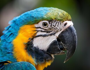 Obraz premium blue and yellow macaw parrot hd iamge downlode