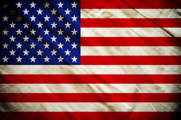 Grunge USA Flag background texture
