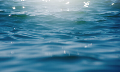 Blue sea water background texture