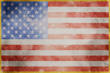Obraz premium Grunge USA Flag background texture