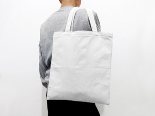 Canvas tote bag front view