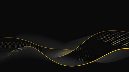 Abstract digital background electromagnetic wave background Innovation digital wave background information technology background The background is the background. gradient wave digital wave banner
