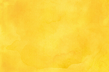 Abstract yellow watercolor background texture