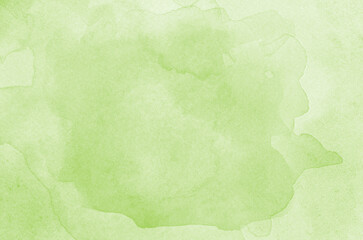 Abstract green watercolor background texture