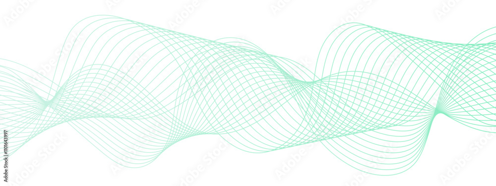 Poster Abstract colorful glowing frequency sound wave technology curve lines. Geometric Technology, data frequency gradient lines. Flowing wave lines and glowing design for banner, wallpaper, Business card